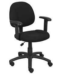 Boss Office Products Deluxe Posture Chair W/ Adjustable Arms