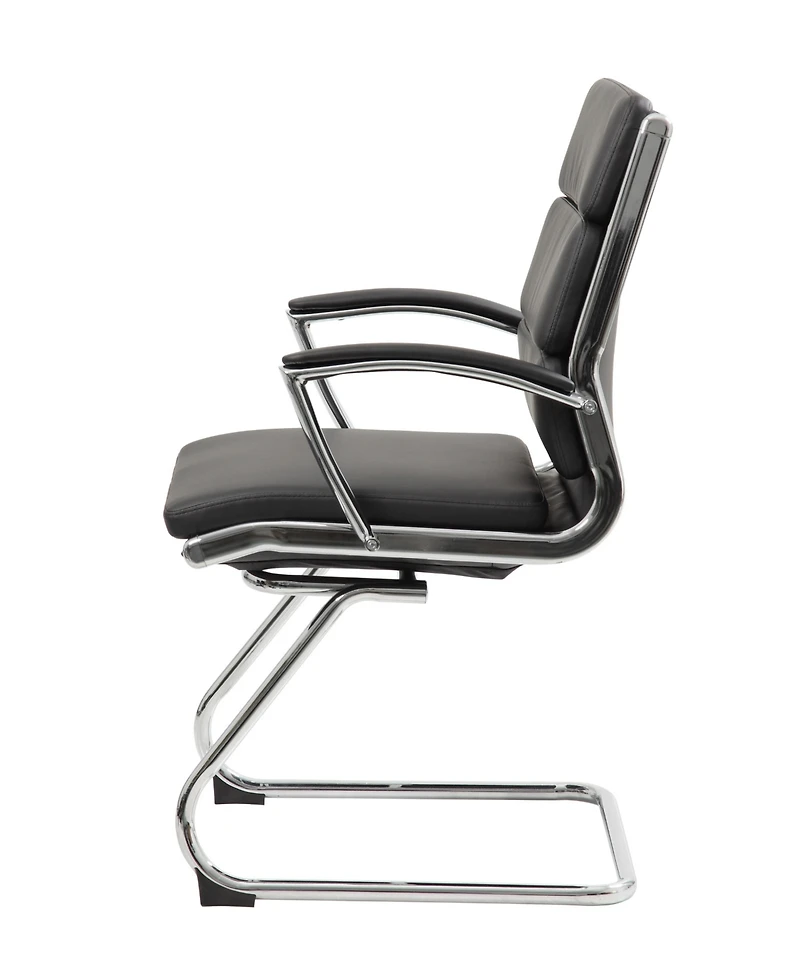 Boss Office Products Executive CaressoftPlus Guest Chair with Chrome Finish