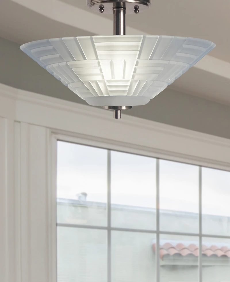 Dale Tiffany Houston Led Crystal Semi Flush Mount