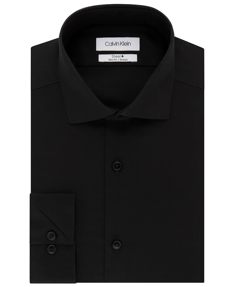Calvin Klein Men's Steel+ Slim-Fit Non-Iron Stretch Performance Dress Shirt