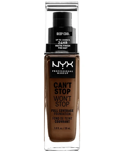 Nyx Professional Makeup Can't Stop Won't Stop Full Coverage Foundation, 1-oz.