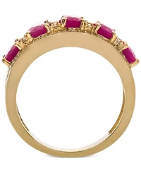 Sapphire (2-7/8 ct. t.w.) & Diamond (1/3 Ring 14k White Gold (Also Emerald, Tanzanite and Ruby)