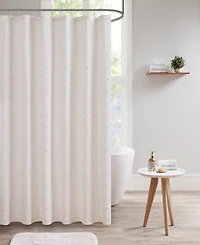 Intelligent Design Brooklyn Pom Shower Curtain, 70" x 72"