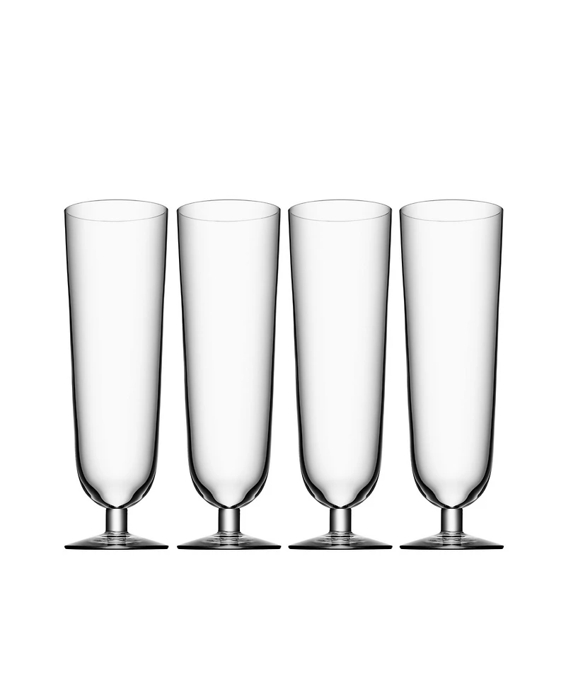 Orrefors Beer Pils Glasses, Set of 4