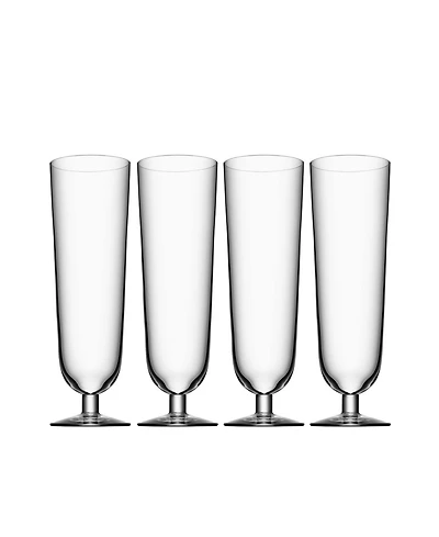 Orrefors Beer Pils Glasses, Set of 4