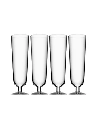 Orrefors Beer Pils Glasses, Set of 4