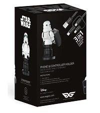 Exquisite Gaming Cable Guy Controller and Phone Holder Star Wars Empires Elite Stormtrooper 8"
