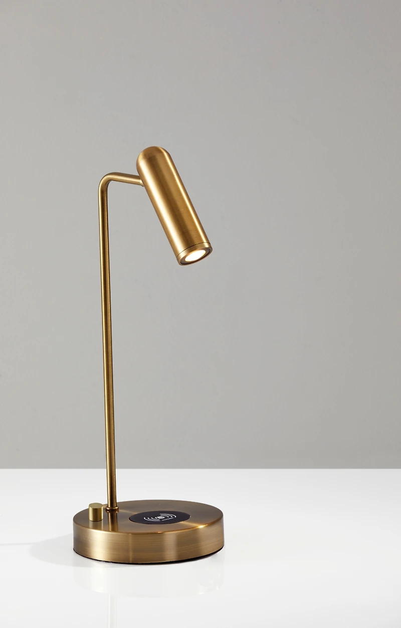 Adesso Kaye Wireless Charging Led Desk Lamp