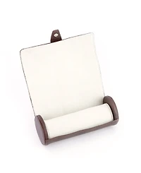 Royce New York Suede Lined Travel Watch Roll