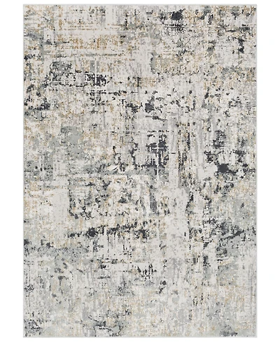 Livabliss Quatro Qua-2302 Silver Gray 5'3" x 7'3" Area Rug