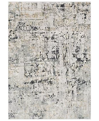 Livabliss Quatro Qua-2302 Silver Gray 5'3" x 7'3" Area Rug