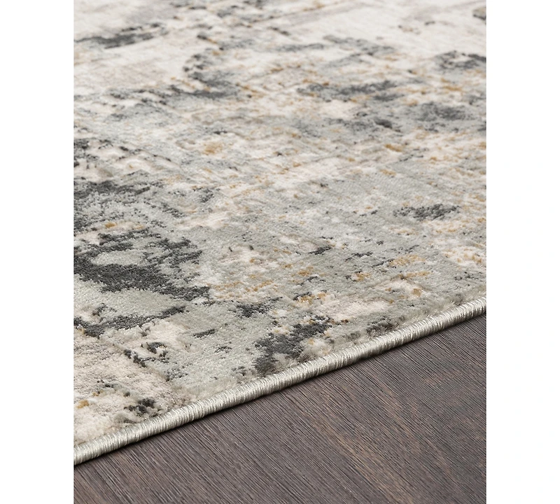 Livabliss Quatro Qua-2302 Silver Gray 5'3" x 7'3" Area Rug