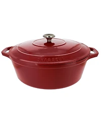 Chasseur French Enameled Cast Iron 7.25 Qt. Oval Dutch Oven