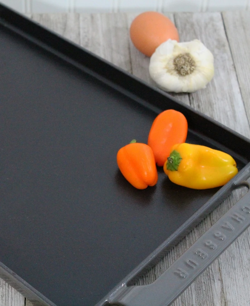 Chasseur French Enameled Cast Iron 14" Rectangular Griddle