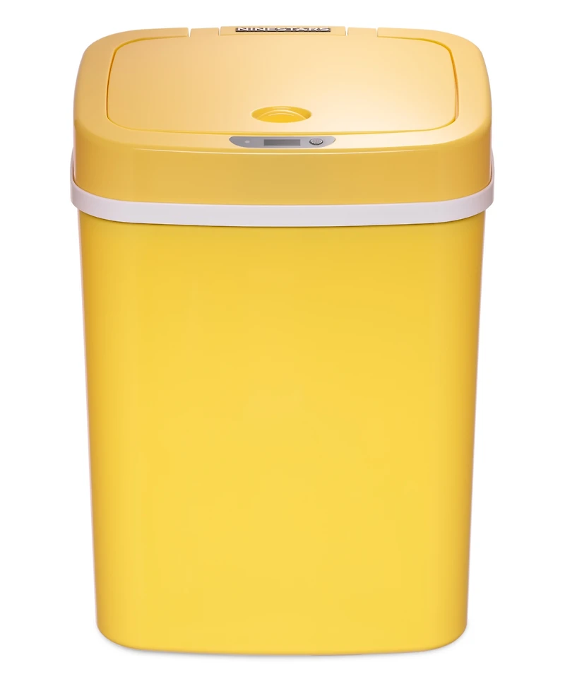 Ninestars Rectangular Motion Sensor Trash Can 3.2 Gallon Abs