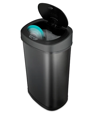 Ninestars Rectangular Motion Sensor Trash Can 13.2 Gallon