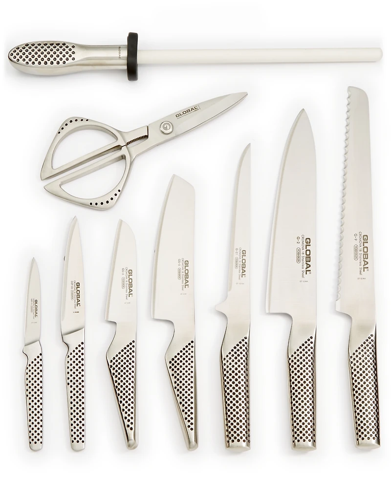 Global 10-Pc. Takshi Knife Block Set