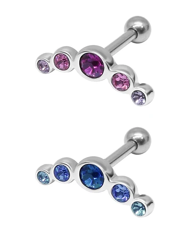 Bodifine Stainless Steel and Brass Set of 2 Colors Tragus