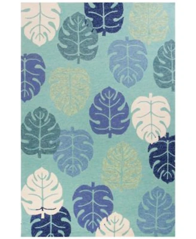 Kas Harbor Palms 4228 Turquoise Indoor Outdoor Area Rug