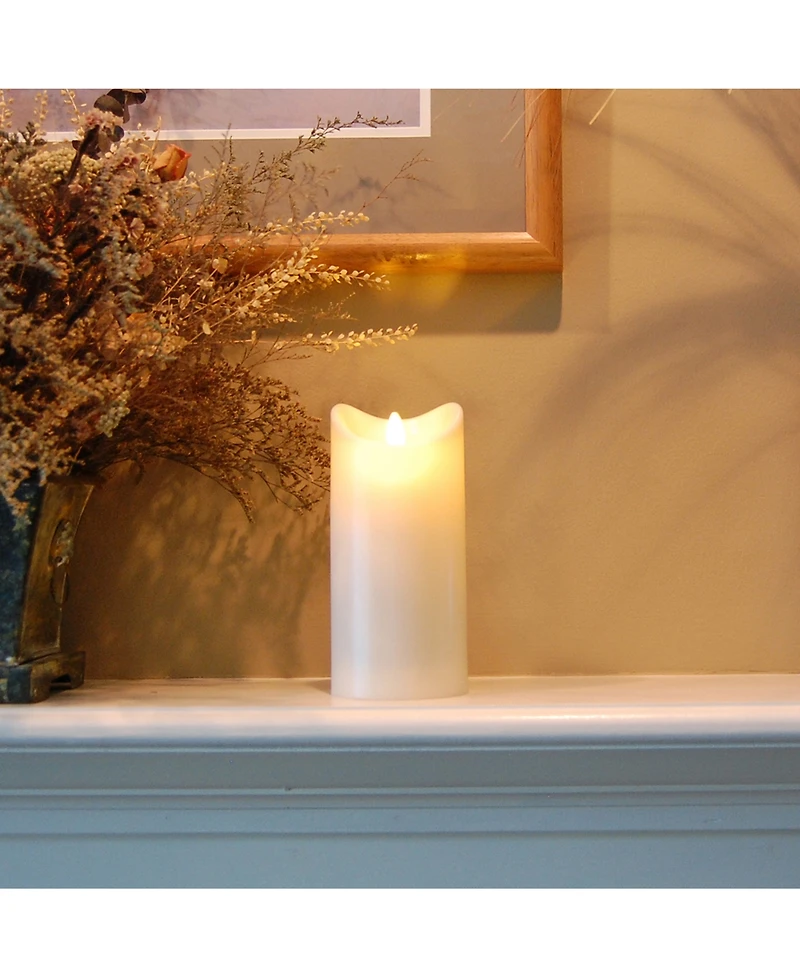 Lumabase 7" Battery Operated Led Candle with Moving Flame