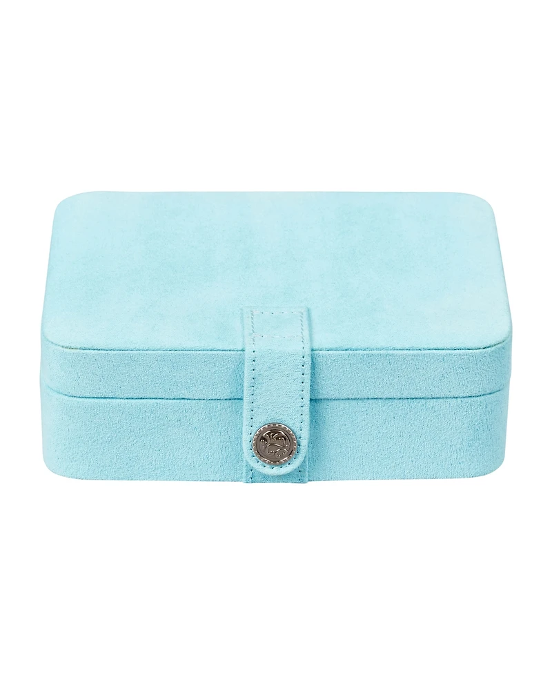 Mele & Co. Giana Plush Fabric Jewelry Box with Lift Out Tray