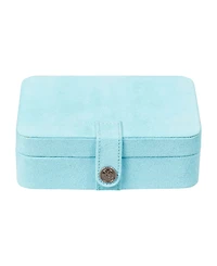 Mele & Co. Giana Plush Fabric Jewelry Box with Lift Out Tray