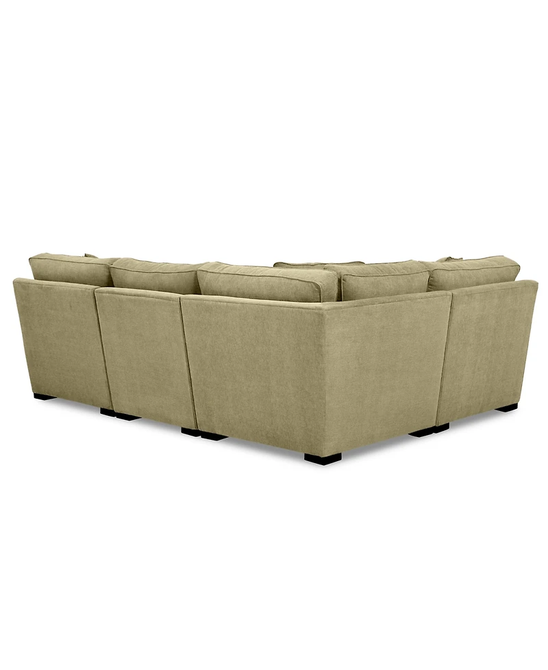 Radley Fabric -Pc. Sectional Sofa with Corner Piece