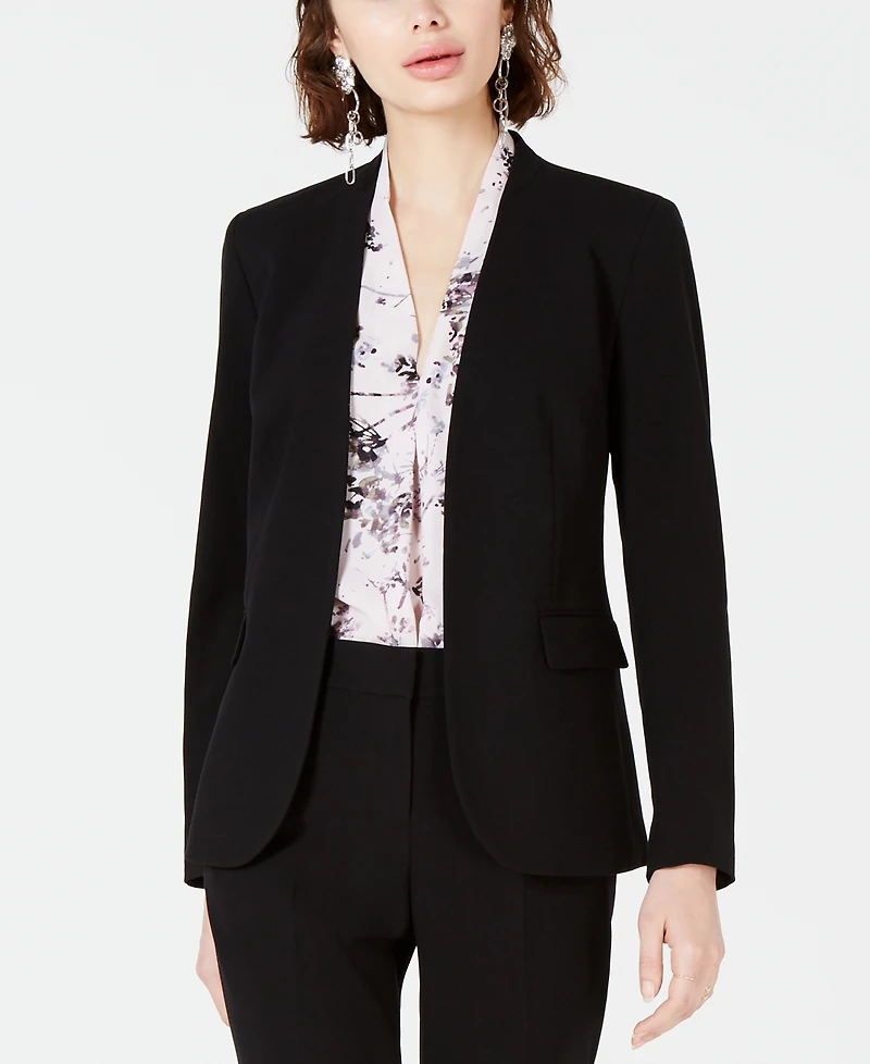 Bar Iii Women's Collarless Open-Front Blazer, Created for Macy's
