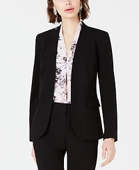 Bar Iii Women's Collarless Open-Front Blazer, Created for Macy's