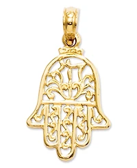 14k Gold Charm, Hamsa Charm