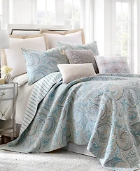 Levtex Spruce Paisley Reversible 3-Pc. Quilt Set
