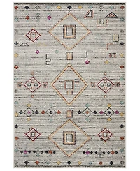 Safavieh Adirondack 208 Light Gray and Red 5'1" x 7'6" Sisal Weave Area Rug