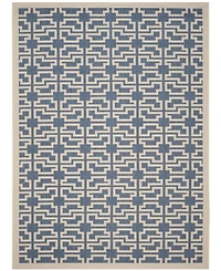 Safavieh Courtyard CY6015 Blue and Beige 8' x 11' Sisal Weave Outdoor Area Rug