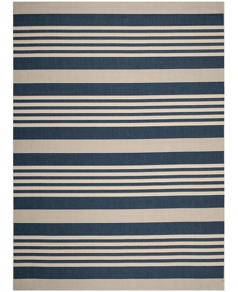 Safavieh Courtyard CY6062 Navy and Beige 8' x 11' Sisal Weave Outdoor Area Rug