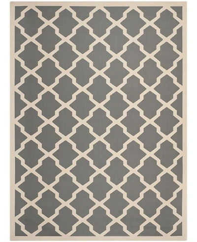 Safavieh Courtyard CY6903 Anthracite and Beige 8' x 11' Sisal Weave Outdoor Area Rug