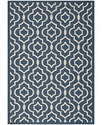 Safavieh Courtyard CY6926 Navy and Beige 5'3" x 7'7" Sisal Weave Outdoor Area Rug