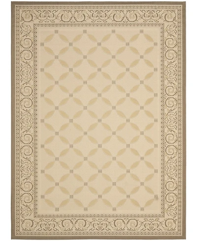 Safavieh Courtyard CY7107 Beige and Dark Beige 8' x 11' Outdoor Area Rug