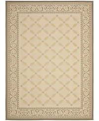 Safavieh Courtyard CY7107 Beige and Dark Beige 8' x 11' Outdoor Area Rug