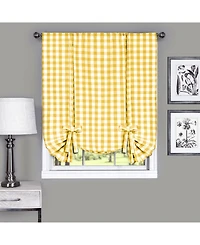 Achim Buffalo Check Window Tie Up Shade, 42" x 63"