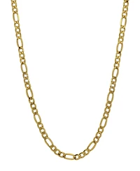 Figaro Link 20" Chain Necklace (3.21mm) in 18k Gold