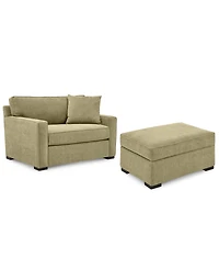 Radley 54" Fabric Chair Bed & 36" Storage Ottoman, Created for Macy's
