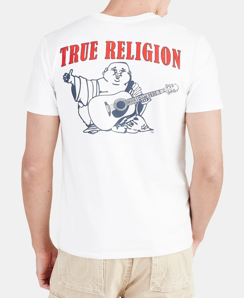 True Religion Men's Buddha Logo Crewneck Short Sleeve T-shirt
