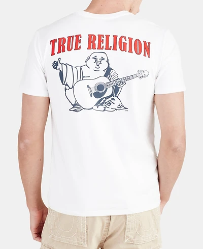 True Religion Men's Buddha Logo Crewneck Short Sleeve T-shirt