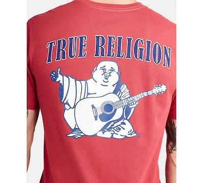 True Religion Men's Buddha Logo Crewneck Short Sleeve T-shirt