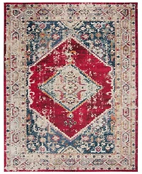 Safavieh Monaco MNC257 Ivory and Red 9' x 12' Area Rug