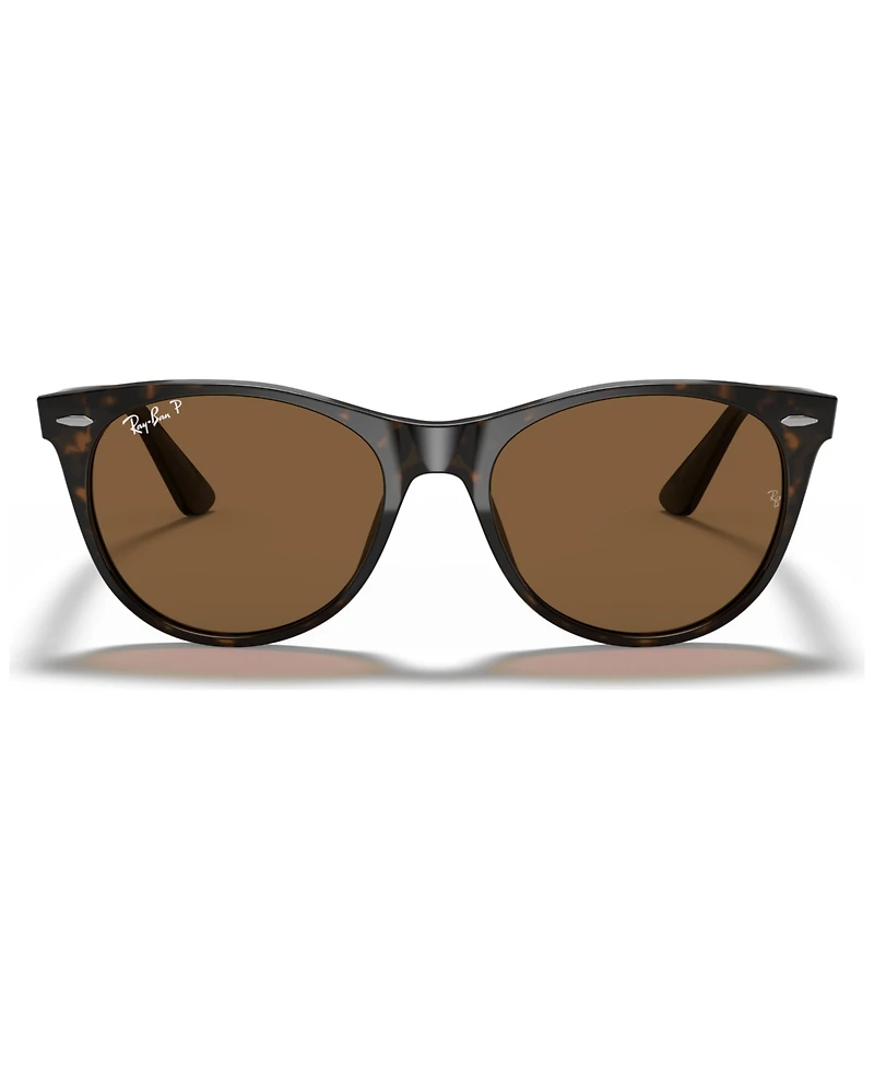 Ray-Ban Unisex Polarized Sunglasses, RB2185 Wayfarer Ii Classic