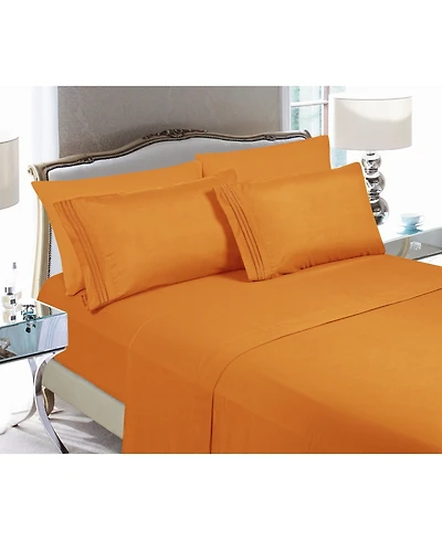 Elegant Comfort Luxury Soft Solid 4-Pc. Sheet Set, California King
