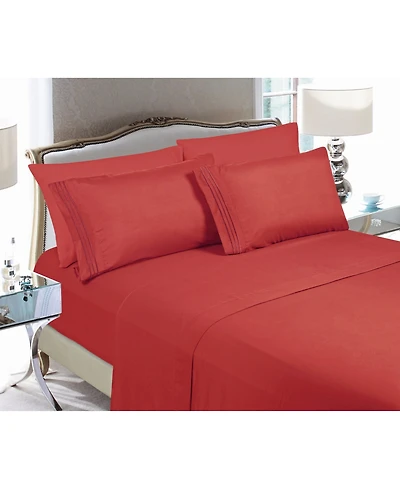 Elegant Comfort Luxury Soft Solid -Pc. Sheet Set