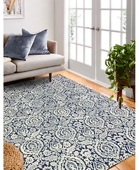 Closeout Bashian Medley 5440a Dark Blue Area Rug