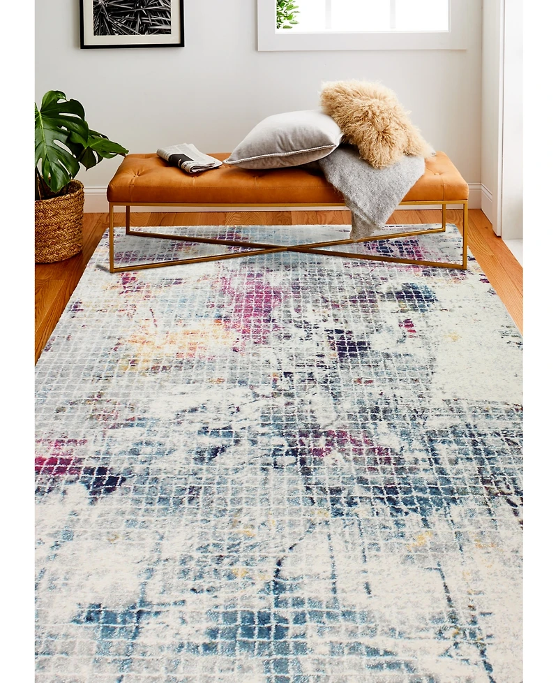 Closeout! Bashian Medley 5669A Ivory 5' x 7'6" Area Rug